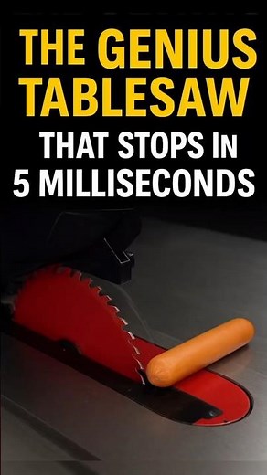 SawStop: The Genius Tablesaw That Stops in 5 Milliseconds! #shorts #reelchallenge