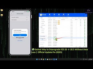How to Downgrade iOS 26 to iOS 18.5 ,iOS17 Without Losing Data | Singned & Unsingned IPSW (2026)🔽