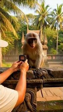 Monkey Exploring Angkor Wat… Then I Found a Hidden Temple Chamber#AngkorWat #MonkeyPOV #LostTemple