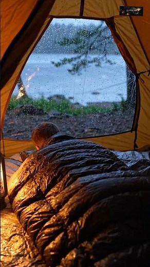Watching Heavy Rain from Inside a Cozy Camping Tent 🌧️⛺ Rain Sounds for Deep Sleep #75