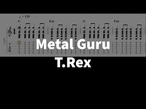 Metal Guru - T.Rex | guitar tab