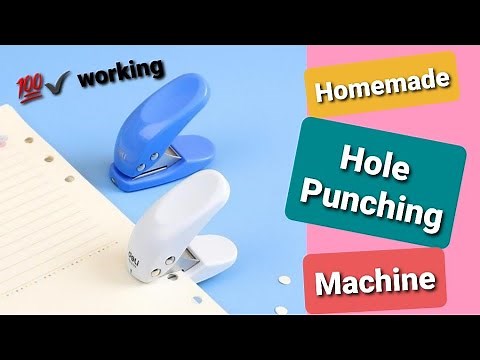 How to make Hole Punch Machine / DIY Craft punch machine / Homemade hole punch machine without tin
