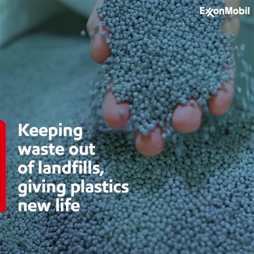 Did you know we're giving a new life to plastic waste? In Houston, we launched a new facility to sort huge volumes of plastic waste that can be recycled into valuable products (like medical supplies and mobile phones). Even better, this advanced recycling process already produces at least 19% lower greenhouse gas emissions compared to processing the same amount of crude-based feedstocks. https://exxonmobil.co/46MmOdo | ExxonMobil