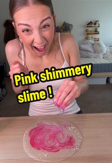 Pink shimmery slime ! | slime