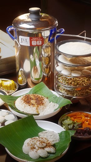 Raaghlekha's Kitchen on Instagram: "Mornings used to feel like a race against time in our kitchen… ⏰ But ever since we started using the JVL Thatte Idly Maker, preparing breakfast has become stress-free. We can make mini idly, thatte idly, kudumulu, and other steamed recipes all at once. With gas & induction support, a safe stand, and an easy lifter, cooking feels truly smart and effortless. Honestly, our breakfast routine is now quicker, safer, and much more organized 💯 JVL Thatte Idly Maker, 