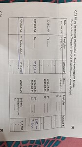 Q. 25 Fill up the missing information in plant account given be... | Filo