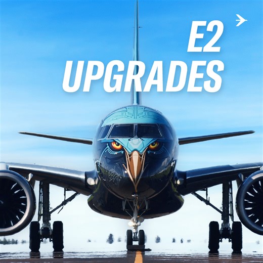 Our E2s are now even better. We’ve enhanced both performance and cabin features, making it possible for our customers to offer a more comfortable and efficient flying experience, while also enabling longer routes. Here’s a short video highlighting these advancements. . Nossos E2 estão ainda melhores. Melhoramos tanto o desempenho quanto os recursos da cabine, possibilitando que nossos clientes ofereçam uma experiência de voo mais confortável e eficiente, além de permitir rotas mais longas. Aqui 