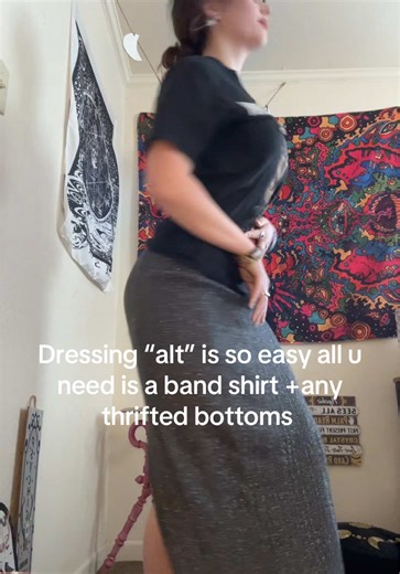 How to Create an Easy Alt Fashion Look with Thrifted Clothes