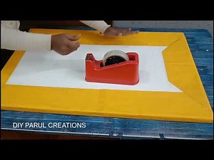 How to cover the thermocol sheet for the model/ Thermocol sheet par chart ko kaise paste karein #diy