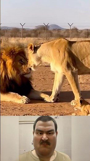 The Lioness Hit The Lion #lion #animal #chorts