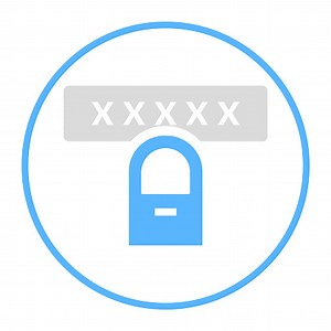 Daumen, Passcode, biometrisches Symbol