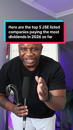 Here are the top 5 JSE listed companies paying the most dividends in 2026 so far