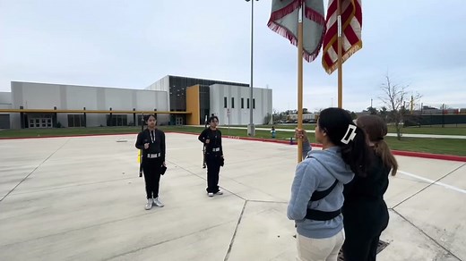 Armed Color Guard set to compete tomorrow at our last district meet. #colorguard #armeddrillteam #jrotckid #army #jrotc