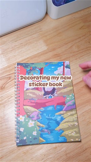 Decorating my new sticker book! ✨️📚 #stickers #stickershop #shorts