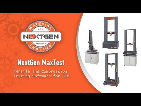 NextGen MaxTest Tensile/Compression UTM Testing Software | NextGen Material Testing