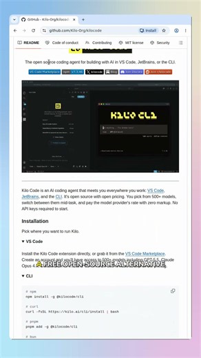 kilocode — Open-source AI coding agent for VS Code & CLI