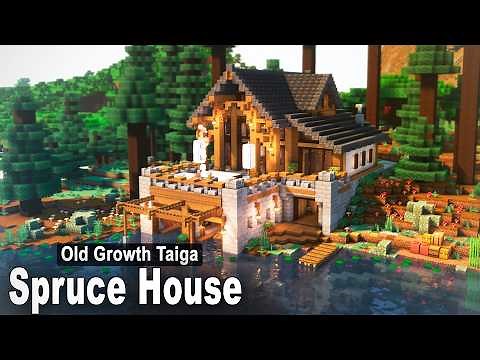 Minecraft: How to build a Spruce House | Easy Tutorial