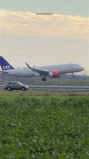 AIRBUS A320 SAS COPENHAGEN TO AMSTERDAM LANDING SCHIPHOL AIRPORT #aviation #automobile #airplane