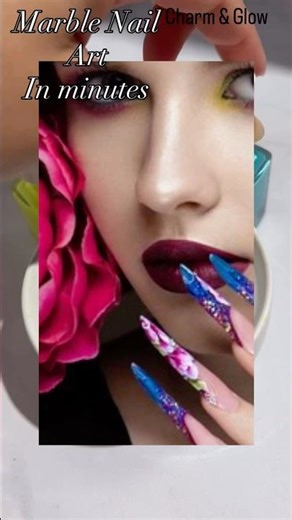 Water Nail art / marble Nail art/ Water Nail Colour/ how to apply water nail colort / Nail art easy