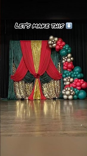 DIY Christmas Balloon Backdrop