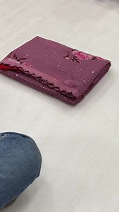 C270089099894SO *SAREE* GEORGATTE SAREE WITH DIGITAL PRINT *BLOUSE* PLAIN BANGLORI SILK *WORK* EMBRODERY SEQUINS GEORGATE SAREE WITH BEAUTIFUL DIGITAL PRINT WITH ALL OVER SEQUINS WORK WITH VISCOS THREAD ALL OVER UP TO END WORK WITH CROCIO LACE AND PLAIN BANGLORI SILK BLOUSE* | Fashion Point | Facebook