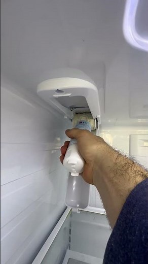 LG water filter change on refrigerator #diy