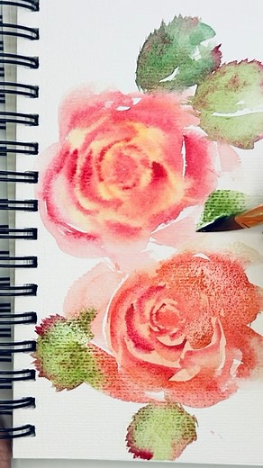 Fun, Watercolor Beginner-Friendly Florals You Can Paint in Minutes | Roses