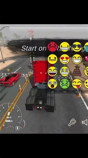 Laferrari vs TRUCK 😝 race end #carparkingmultiplayer #trending