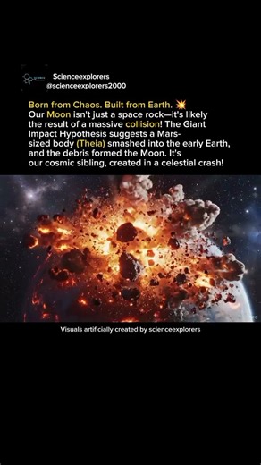 Giant Impact Hypothesis: How the Earth's Moon Was Born From a Massive Collision