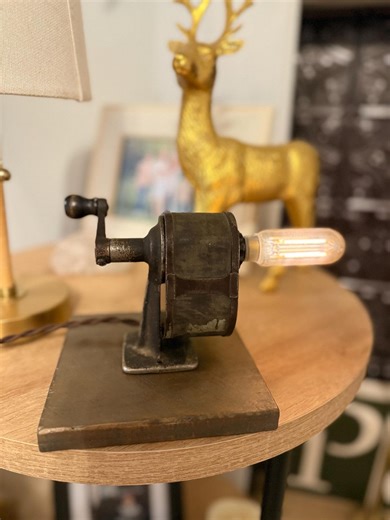 Vintage Pencil Sharpener Edison Lamp - Etsy