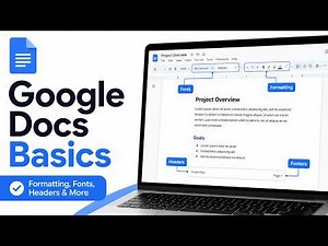 Google Docs Basics: Toolbar, Menus & Page Setup Tour