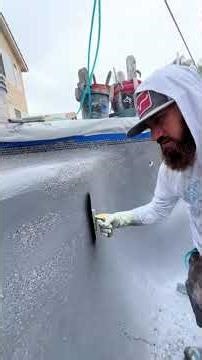 KING FISHER FINISH WATCH UNTIL THE END TO SEE WATER IN POOL... #Shorts #primetimepoolplastering