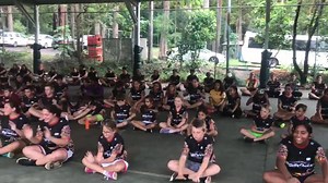 Yesterday the kids got to learn some traditional Aboriginal & Torres Strait Islander songs and dances! It was great to see the kids come together to dance and enjoy themselves! #StaySmokeFree #BeDeadly | Victorian Aboriginal Health Service -VAHS