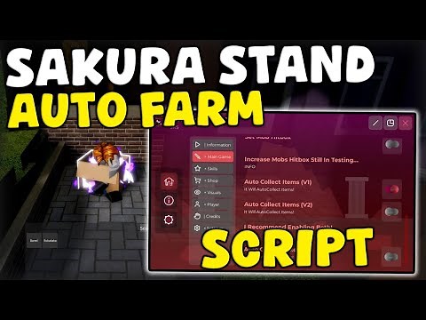 [🔥UPDATE] Roblox Sakura Stand Script Auto Farm, Items Farm, Free Stands Pastebin 2025