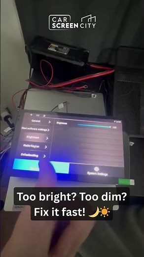 How to Adjust Screen Brightness on Your Car Screen | CarPlay & Android Auto 🌟🚗