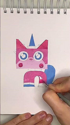 Unikitty easy painting 🌈How to draw Unikitty