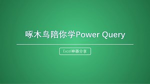 啄木鸟陪你学Power Query-分组依据