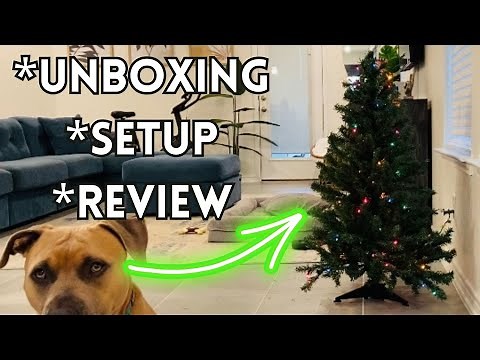 National Tree 4ft Pre-Lit Medium Christmas Tree Review | Multicolor Lights