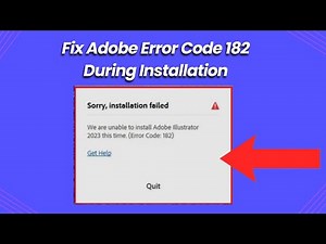 Fix Adobe Error Code 182 During Installation