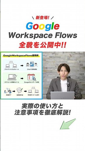 【Google Workspace Flows活用事例】最新AIでタスク自動化をする方法がヤバい！ #ai活用 #google #shorts #chatgpt