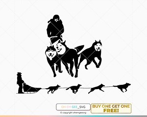 Dog Sled Svg, Sled Dogs Png, Dog Sleigh Clipart, Dog Sled Eps, Sled Dogs Png, Dog Sleigh Dxf, Dog Sled Cricut, Sled Silhouette, Sled Svg - Etsy