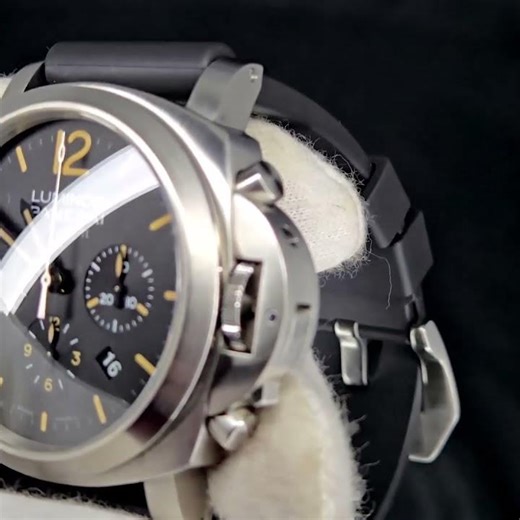 Rare Panerai Luminor Chrono Daylight Full Set - PAM00356 - With Additional Black Rubber Strap