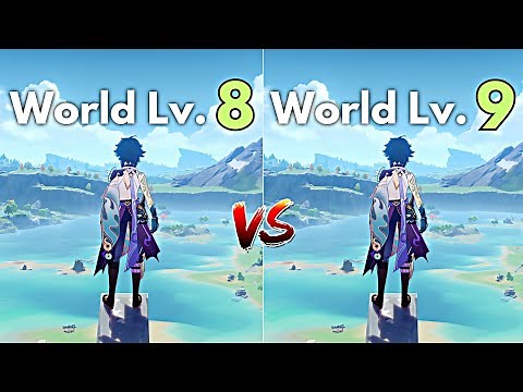World LvL 8 vs 9!! New Ascension Quest Genshin Impact