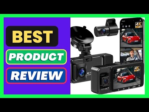LECTRUS 3 Channel 4k Dash Cam Front and Rear and Inside, Car Mount