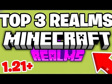 TOP 3 Realms For MCPE 1.21+ (REALM CODE) | Minecraft Bedrock Edition 2026