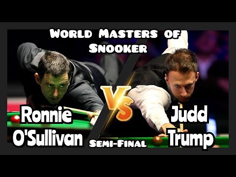 Ronnie O'Sullivan vs Judd Trump - World Masters of Snooker 2024 - Semi-Final Live (Full Match)