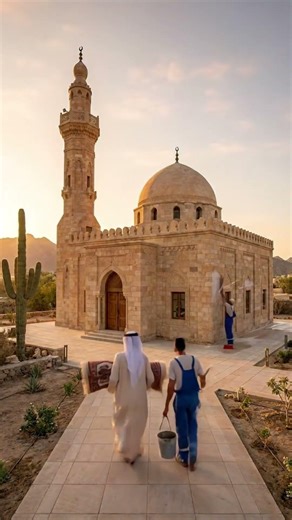 🌄 Abandoned Desert Mosque Restored Into A Stunning Islamic Masterpiece | Full Cinematic Timelapse