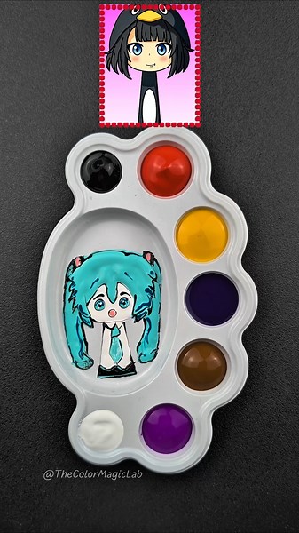 Sprunki OC Color Mixing 🎤 Hatsune Miku 👨🏻‍🎤 #sprunki #hatsunemiku #colormixing