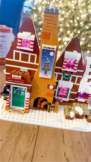 Nearly Complete LEGO Gingerbread Build! Can You Spot What’s Left? 👀🍭 #lego #christmas