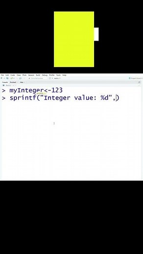 R sprintf() Function || #shorts